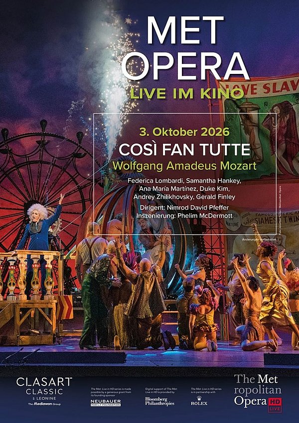 Filmplakat des Films (Met 26/27) Mozart | Così fan tutte