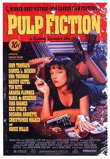 Filmplakat des Films (Throwback Thursday) Pulp Fiction