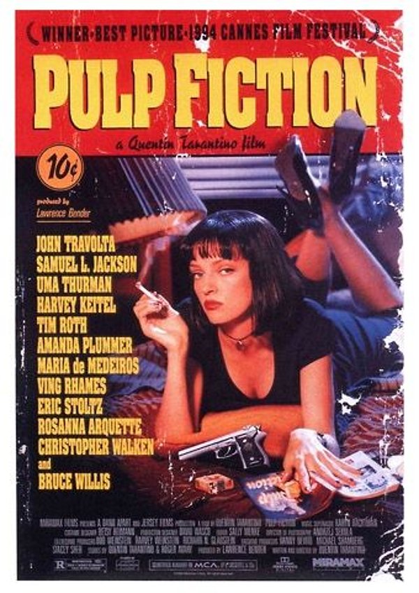 Filmplakat des Films (Throwback Thursday) Pulp Fiction