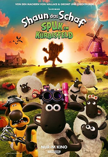 Filmplakat des Films (vorabsehen) Shaun das Schaf - Spuk im Kürbisfeld