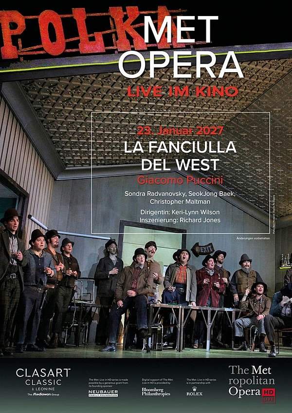 Filmplakat des Films (Met 26/27) Puccini | La fanciulla del West