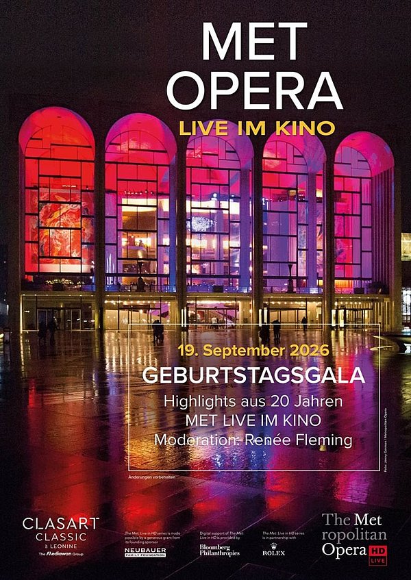 Filmplakat des Films (Met 26/27) Geburtstagsgala - 20 Jahre Met live im Kino